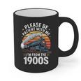Retro Please Be Patient With Me I'm From The 1900s Train Graphic Print Coffee Mug