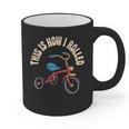 This How I Rolled Retro Tricycle 80s 90s Kid Nostalgia Graphic Print Coffee Mug