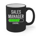 Sales Manager Loading Graduation Graduate New Job Graphic Print Coffee Mug