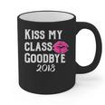 Sen18r Shirt Senior 2018 Graduation Kiss Lips Graphic Print Coffee Mug