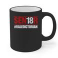 Senior 2018 Valedictorian School Colors Graduation Graphic Print Coffee Mug