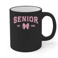 Senior 2026 Class Of 2026 Coquette Pink Bow Graduation 2026 Graphic Print Coffee Mug