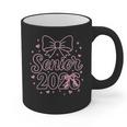 Senior 2026 Class Of 2026 Coquette Pink Bow Graduation Graphic Print Coffee Mug