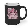 Senior 2026 Class Of 2026 Cute Coquette Pink Bow Graduation Graphic Print Coffee Mug