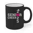 Senior Cheerleader Cheer Class Of 2025 Graduation Graduate Graphic Print Coffee Mug