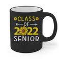 Senior Class Of 2022 Sunflower Graduation Seniors 22 Graphic Print Coffee Mug