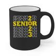 Senior Class Of 2023 Sunflower Graduation Seniors 23 Graphic Print Coffee Mug