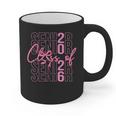 Senior Class Of 2026 Coquette Bow Graduation 2026 Girl Women Graphic Print Coffee Mug