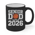 Senior Dad Class Of 2026 Cute Basketball Dad Graduation 2026 Graphic Print Coffee Mug
