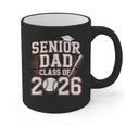 Senior Dad Class Of 2026 Graduate Baseball 2026 Graduation Graphic Print Coffee Mug