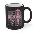 Senior Mom 2027 Class Of 2027 Coquette Bow Graduation 2027 Graphic Print Coffee Mug
