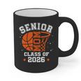 Senior Mom Class Of 2026 Basketball Graduation Graphic Print Coffee Mug