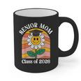 Senior Mom Class Of 2026 Daisy Flower Retro Graduation Graphic Print Coffee Mug