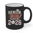 Senior Mom Class Of 2026 Graduate Baseball 2026 Graduation Graphic Print Coffee Mug