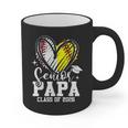 Senior Papa Class Of 2026 Baseball Softball Graduation Heart Graphic Print Coffee Mug