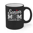 Senior Volleyball Mom Class Of 2027 Graduation Graduate Graphic Print Coffee Mug