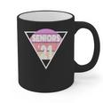 Seniors 2021 For Her Him Retro 21 Graduation Class Graphic Print Coffee Mug