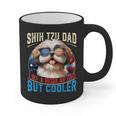 Shih Tzu Dad Like A Regular Dad But Cooler Dog Father's Day Graphic Print Coffee Mug