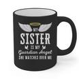 My Sister Is My Guardian Angel In Loving Memorial Memory Tee Graphic Print Coffee Mug
