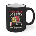 Snail Low Social Battery Need To Go Home Tee For Introvert Graphic Print Coffee Mug