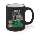 Social Work Student Masters Degree Graduation Graphic Print Coffee Mug