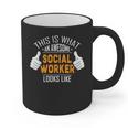 Social Work s Graduation Social Worker Men Graphic Print Coffee Mug