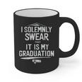 I Solemnly Swear That It's My Graduation Class Of 2024 Grad Graphic Print Coffee Mug