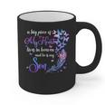 My Son Lives In Heaven Memorial Quotes Love Mom Dad Matching Graphic Print Coffee Mug