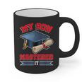 My Son Mastered It Shirt Masters Tee Graduate Graduation Graphic Print Coffee Mug