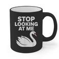 Stop Looking At Me Swan Introvert Humor Graphic Print Coffee Mug Stop Looking At Me Swan Introvert Humor Graphic Print Coffee Mug