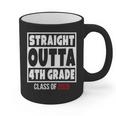 Straight Outta 4th Grade Class Of 2026 Shirt Graduation Graphic Print Coffee Mug