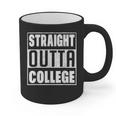 Straight Outta College Graduate Graduation 2025 Grad Men Graphic Print Coffee Mug
