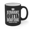 Straight Outta Culinary School Graduation Idea Class Of 2025 Graphic Print Coffee Mug