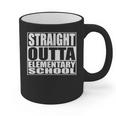 Straight Outta Elementary School Graduation Graphic Print Coffee Mug