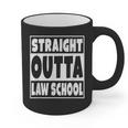 Straight Outta Law School Future Lawyer Graduation Graphic Print Coffee Mug