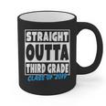Straight Outta Third Grade Class Of 2019 Graduation Graphic Print Coffee Mug