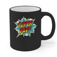 Super Dad Comic Book Superhero Father's Day Graphic Print Coffee Mug