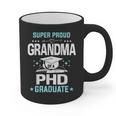 Super Proud Grandma Of A PHD Graduate Senior Graduation Graphic Print Coffee Mug