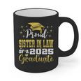 Super Proud Sister In Law Of 2025 Graduate Graduation Family Graphic Print Coffee Mug