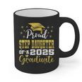 Super Proud Step Daughter Of 2025 Graduate Graduation Family Graphic Print Coffee Mug