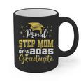 Super Proud Step Mom Of 2025 Graduate Graduation Family Graphic Print Coffee Mug