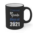I Survived 5th Grade Class Of 2021 Quarantined Graduation 2 Graphic Print Coffee Mug