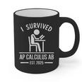 I Survived AP Calculus AB Graduation Senior 2025 Graphic Print Coffee Mug