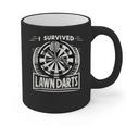 I Survived Lawn Darts Classic Yard Nostalgia Game Fun Graphic Print Coffee Mug