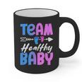 Team Healthy Baby Gender Reveal Pregnancy Mom Dad Graphic Print Coffee Mug