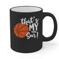 That's My Son Basketball Lovers For Mom Or Dad Graphic Print Coffee Mug