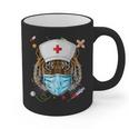 Tiger Nurse RN ER Nursing School Graduation Graphic Print Coffee Mug