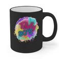 Totally 80's Tie Dye Retro Vibes 1980s Style Nostalgia Graphic Print Coffee Mug