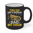 Tuba Player Men Dad Grandpa Marching Band Brass Tubist Graphic Print Coffee Mug