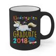 Unicorn Kindergarten Graduation Shirt Girls Graphic Print Coffee Mug